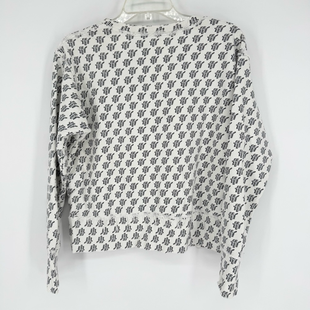 Frank & Eileen Tee Lab Hi Digital Print Sweatshirt Crew Neck White Size M Preppy - Picture 10 of 12